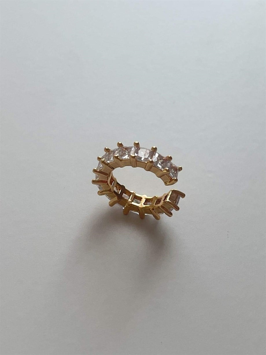 Baget Taşlı Tekli Ear Cuff (1.60 Cm)