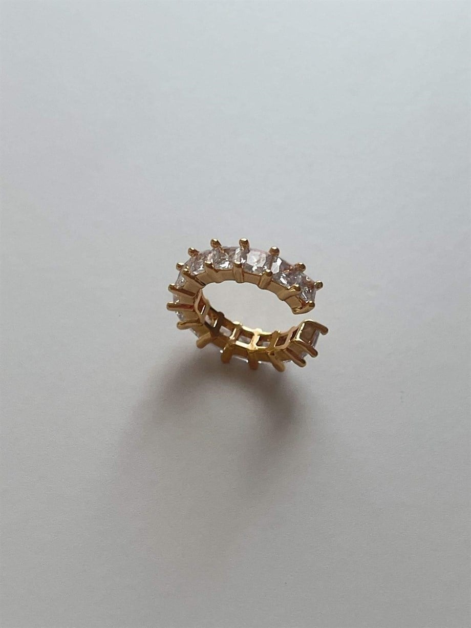Baget Taşlı Tekli Ear Cuff (1.60 Cm)