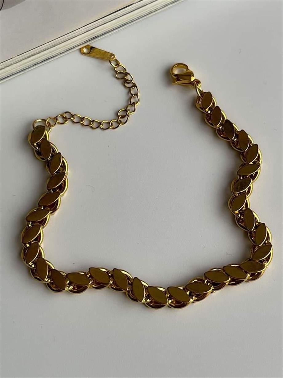 Çelik Arpa Zincir Bileklik (23 Cm)