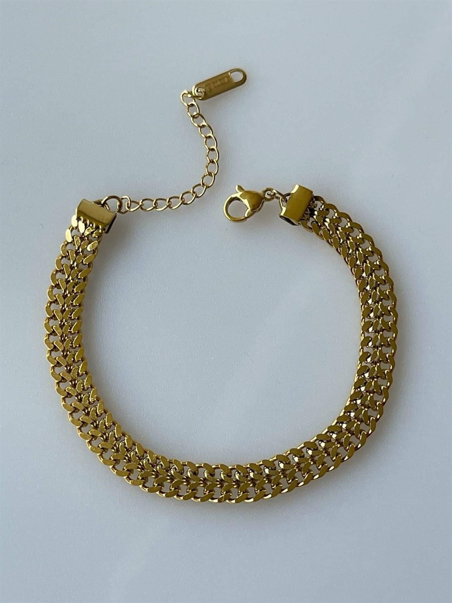 Çelik Balık Sırtı Bileklik (21Cm)