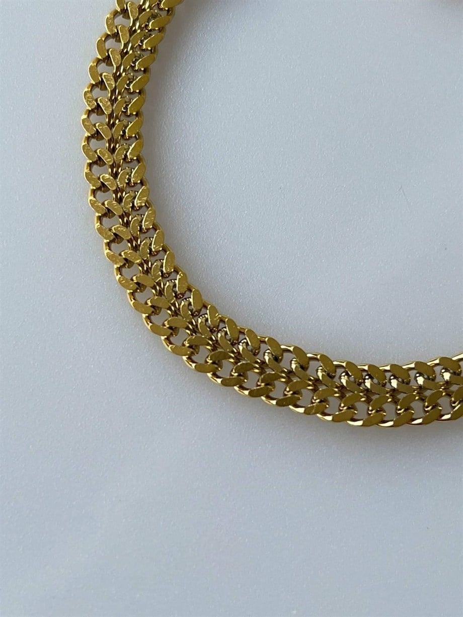 Çelik Balık Sırtı Bileklik (21Cm)