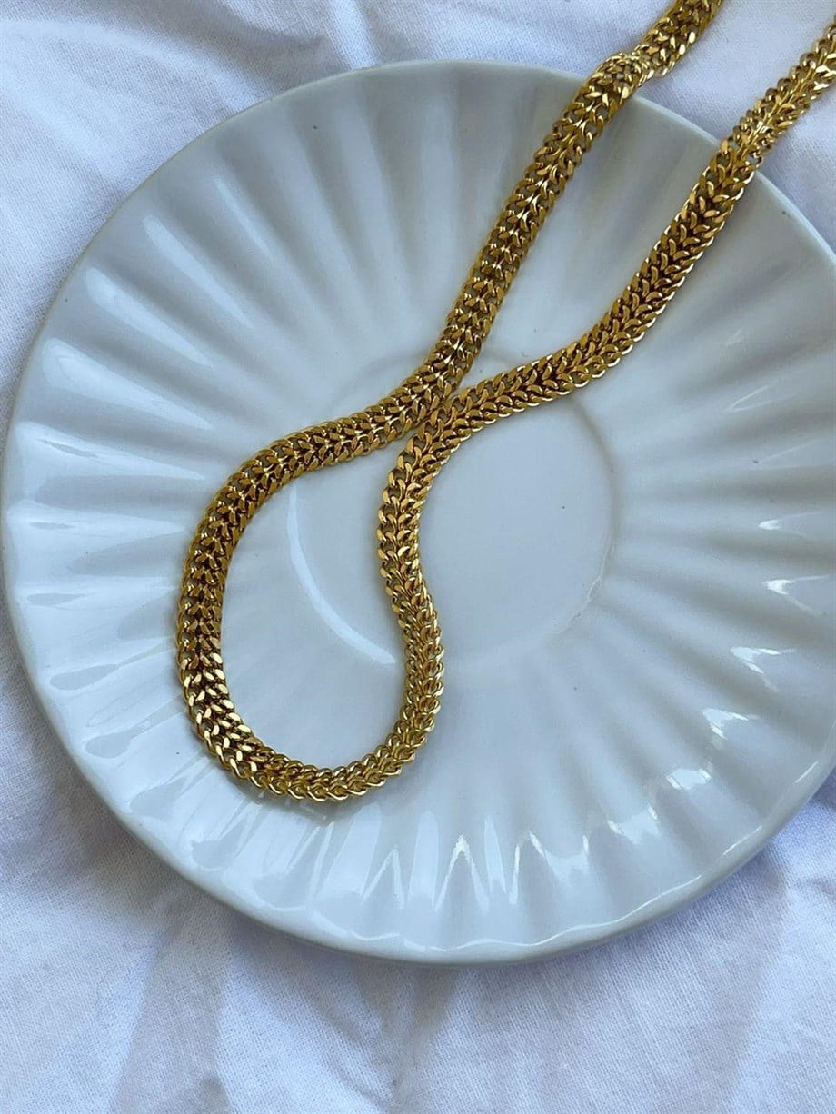 Çelik Balık Sırtı Kolye (45 Cm)