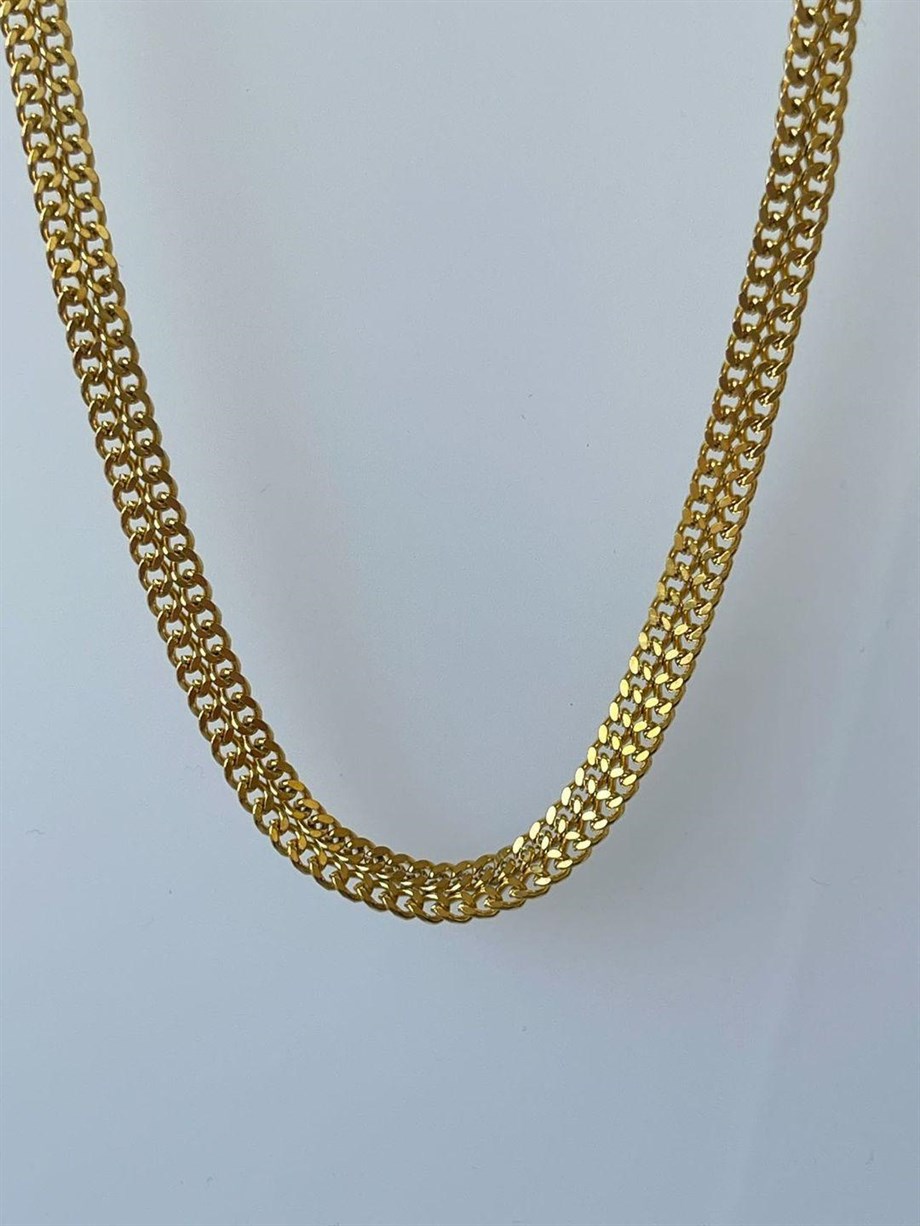 Çelik Balık Sırtı Kolye (45 Cm)