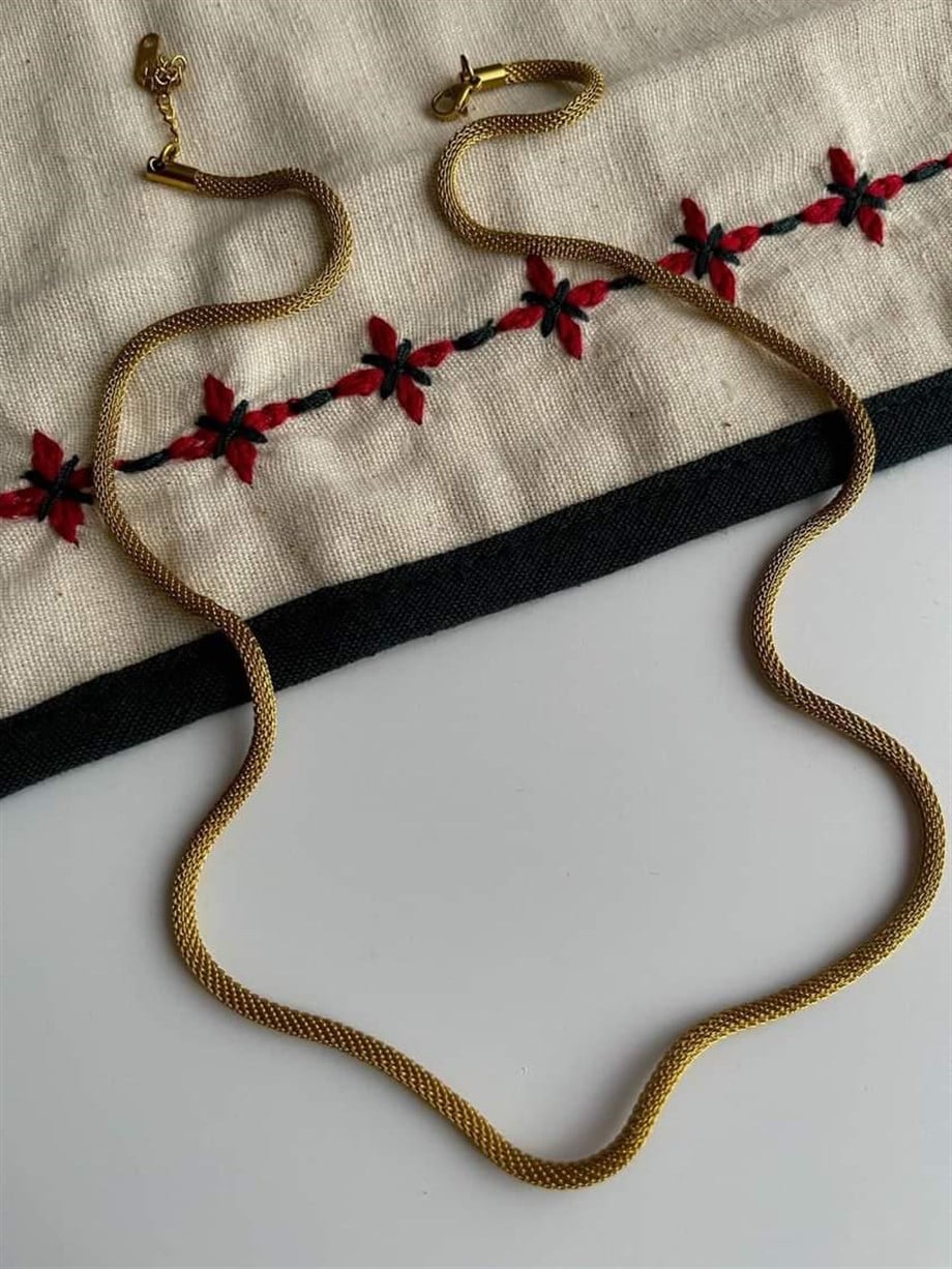 Çelik Basic Uzun Örgü Kolye (62 Cm)