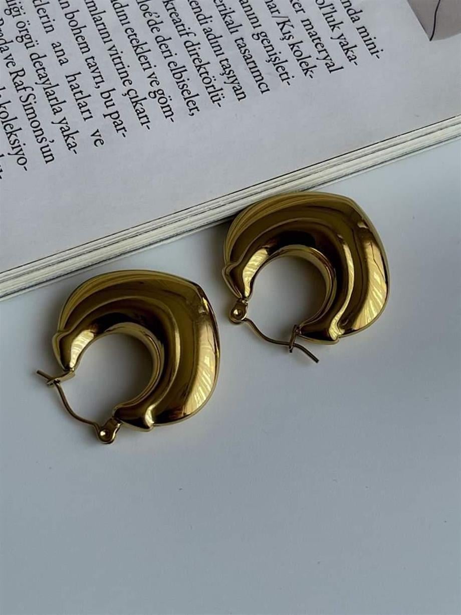 Çelik Bombeli Steel Küpe (2.5 Cm)