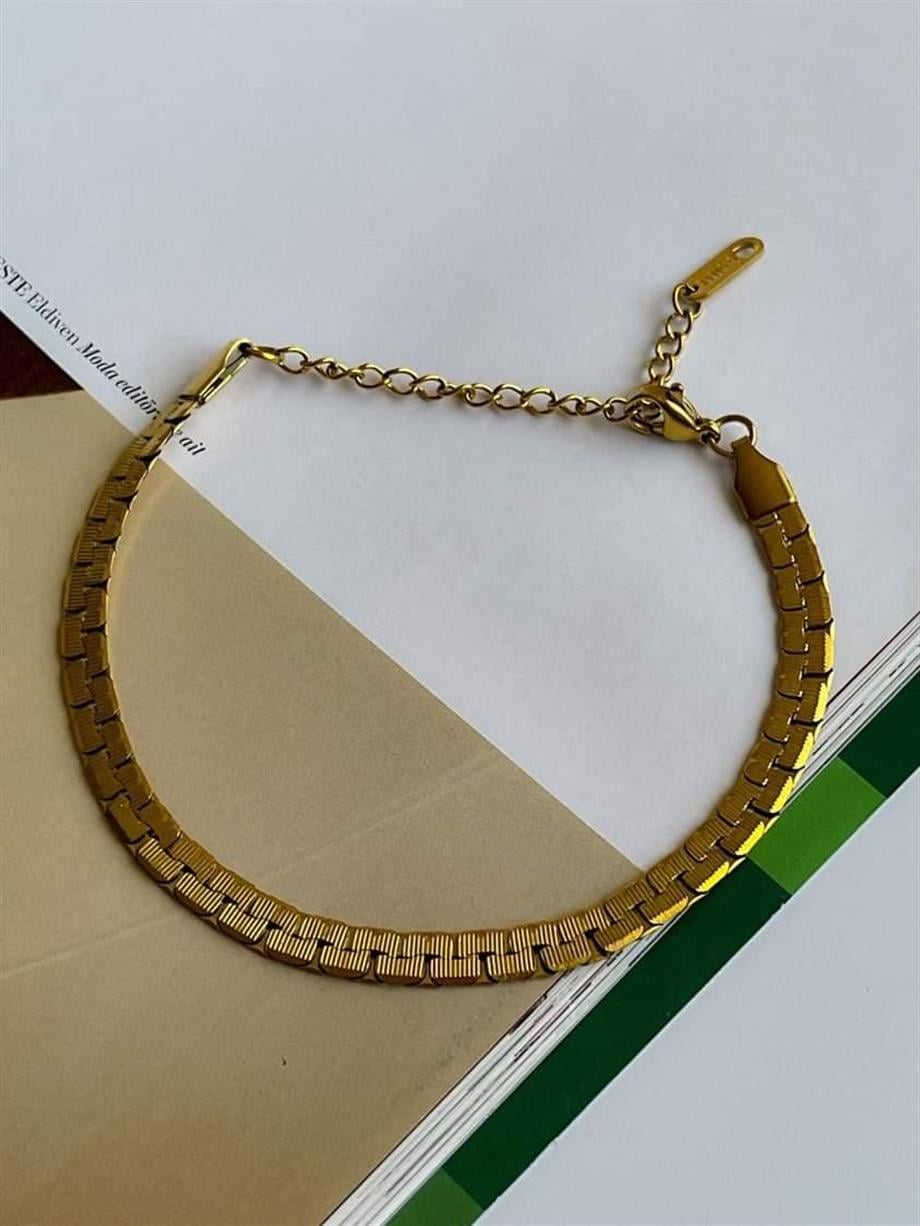 Çelik Desenli Bileklik (22 Cm)