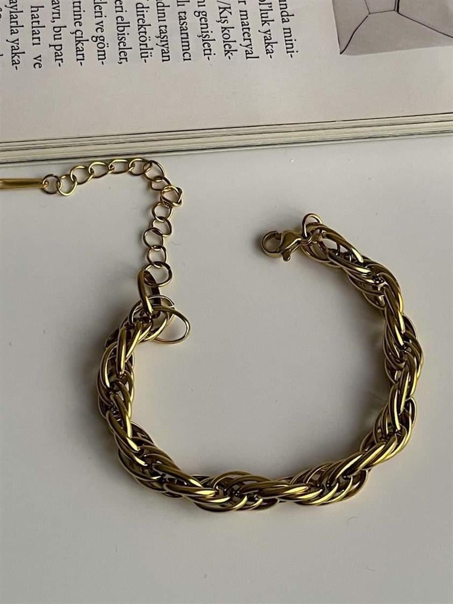 Çelik Geçmeli Bileklik (22 Cm)