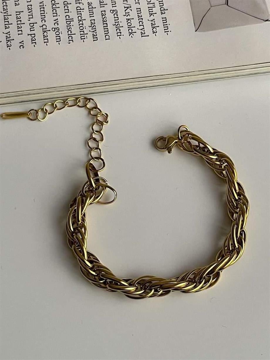Çelik Geçmeli Bileklik (22 Cm)