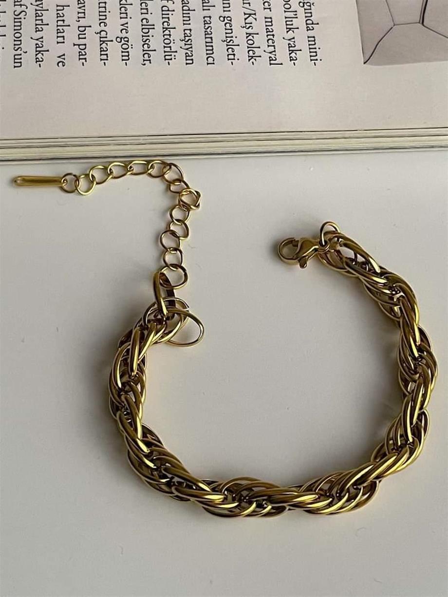 Çelik Geçmeli Bileklik (22 Cm)