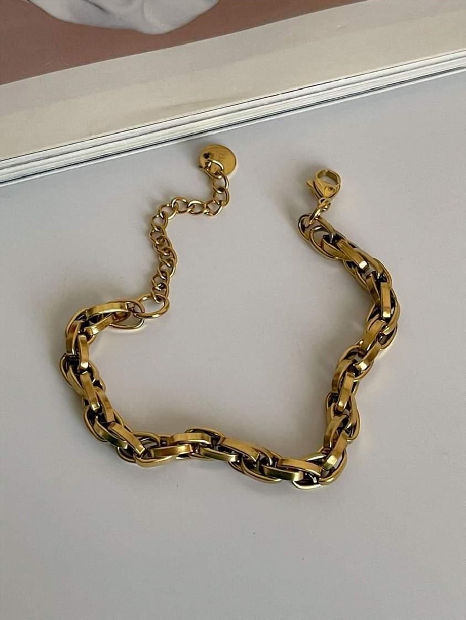 Çelik Geçmeli Bileklik (23 Cm)