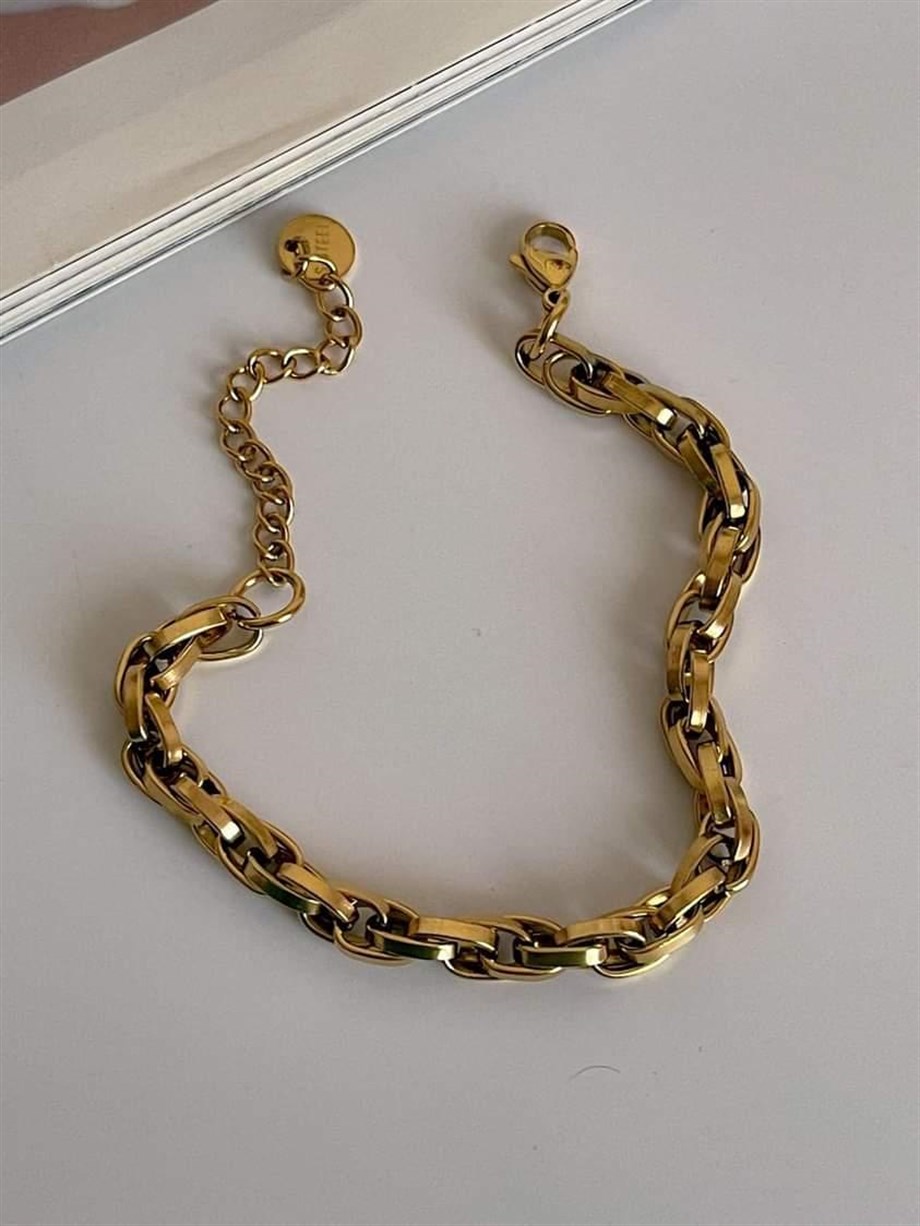 Çelik Geçmeli Bileklik (23 Cm)