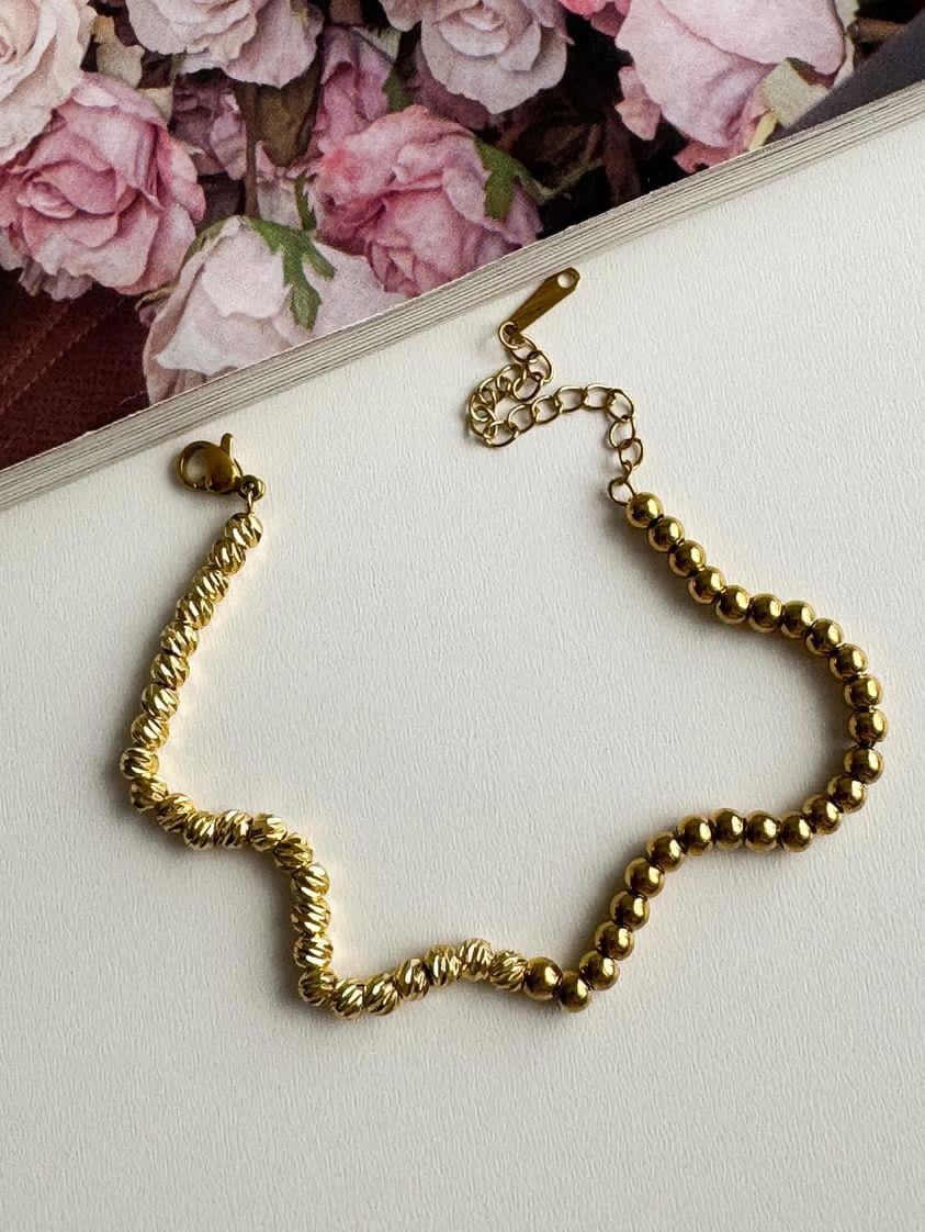 Çelik Gold Dorika Bileklik (21 Cm)