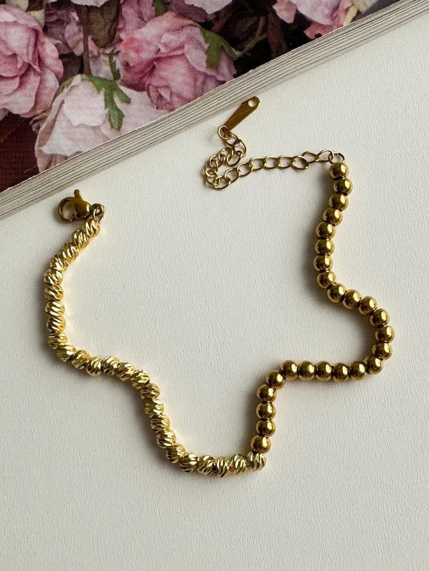 Çelik Gold Dorika Bileklik (21 Cm)