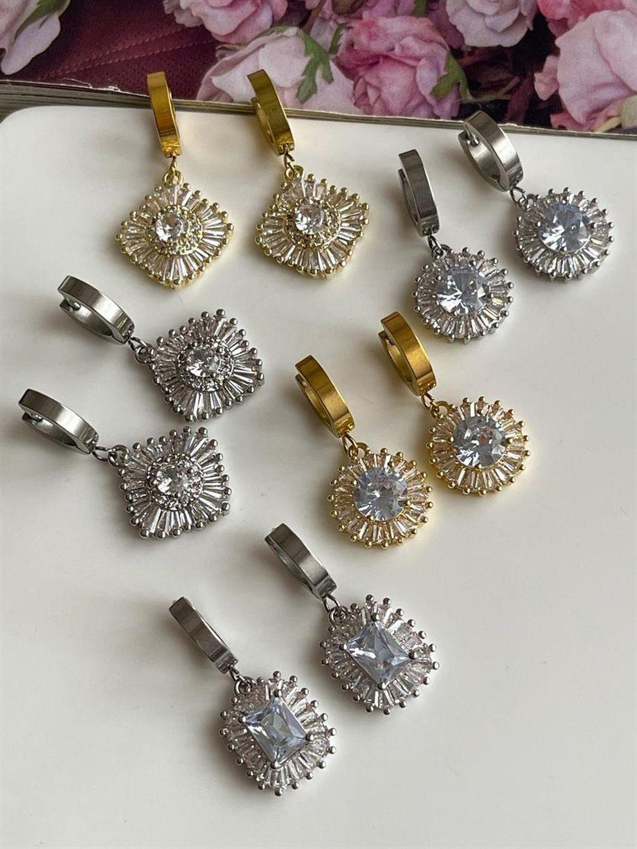 Çelik Gold Hera Küpe (3 Cm)