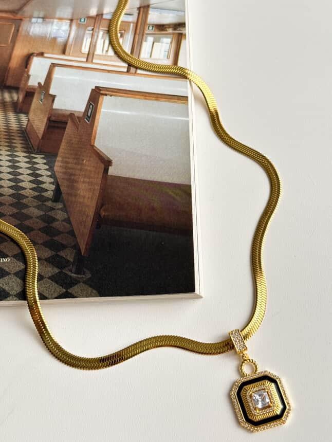 Çelik Gold İtalyan Serenay Kolye (50 Cm)