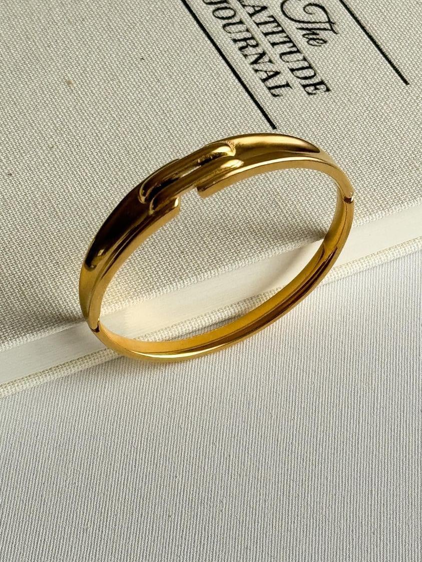 Çelik Gold Kelepçe Bileklik 