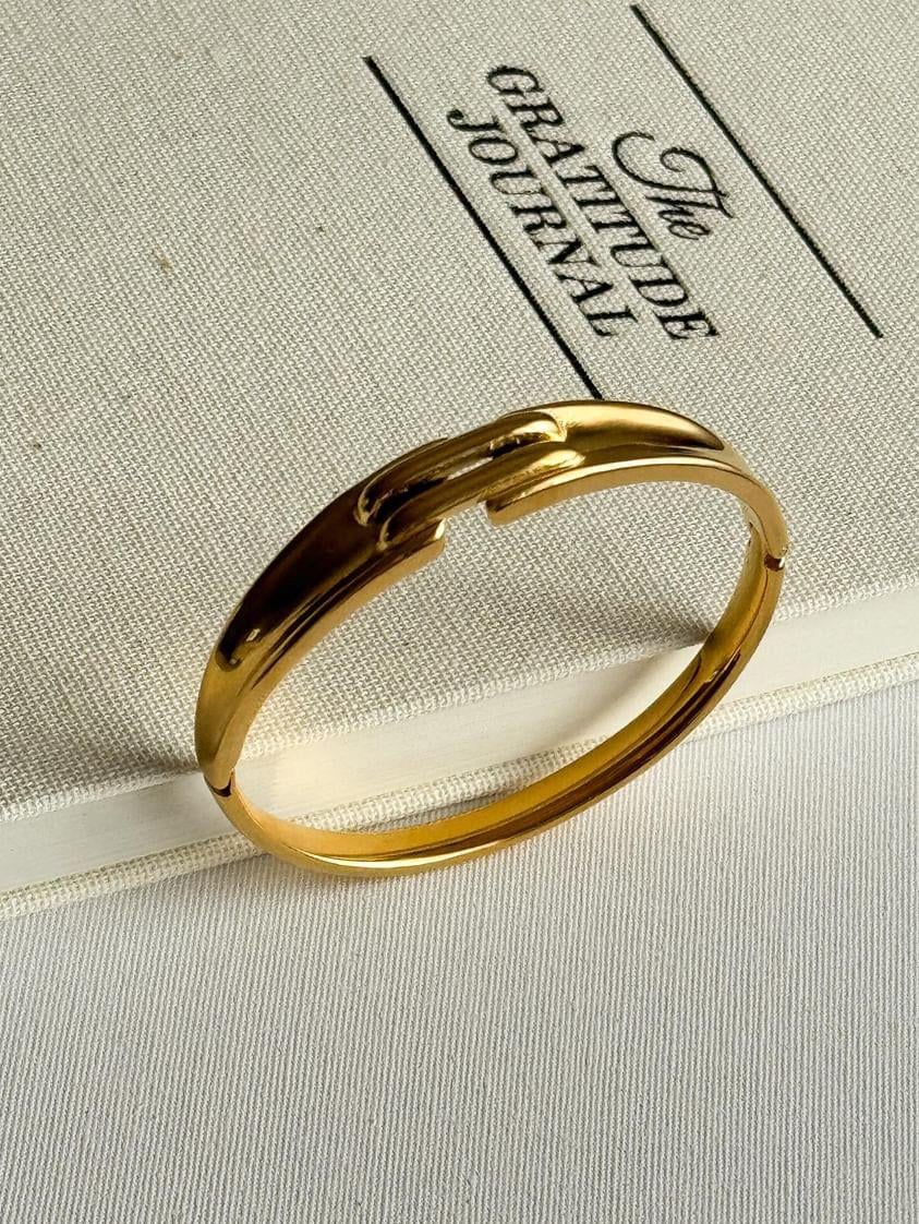Çelik Gold Kelepçe Bileklik 