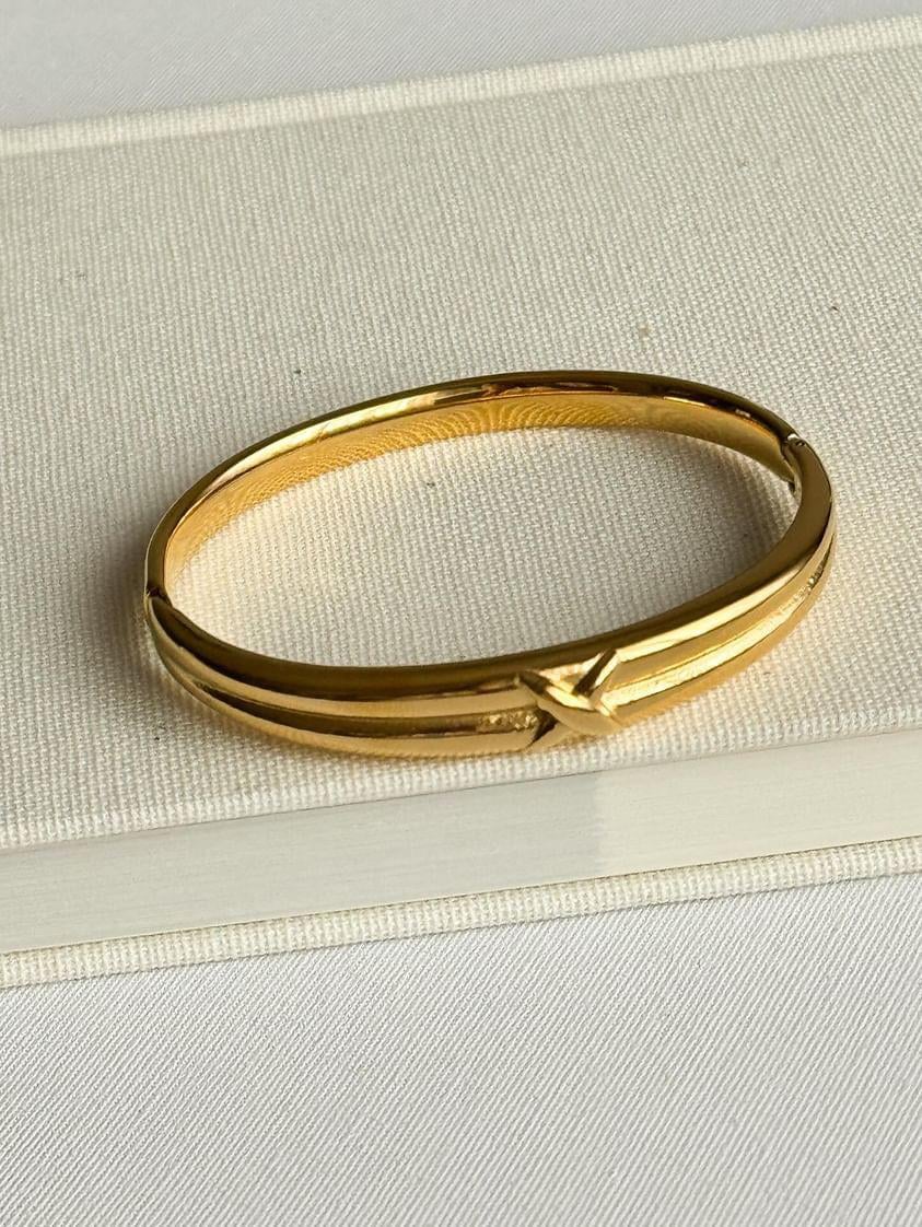 Çelik Gold Kelepçe Bileklik 