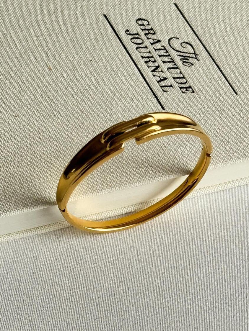 Çelik Gold Kelepçe Bileklik 