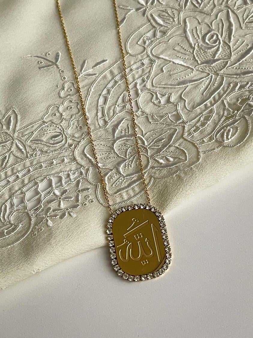 Çelik Gold Maide Kolye (48 Cm)