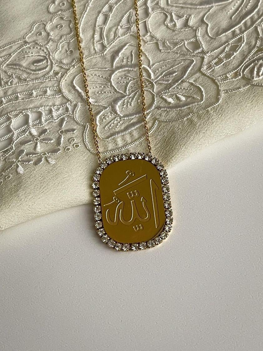 Çelik Gold Maide Kolye (48 Cm)