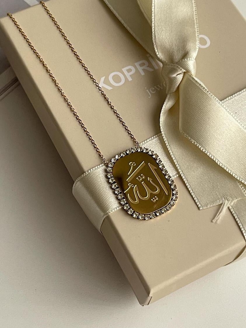 Çelik Gold Maide Kolye (48 Cm)
