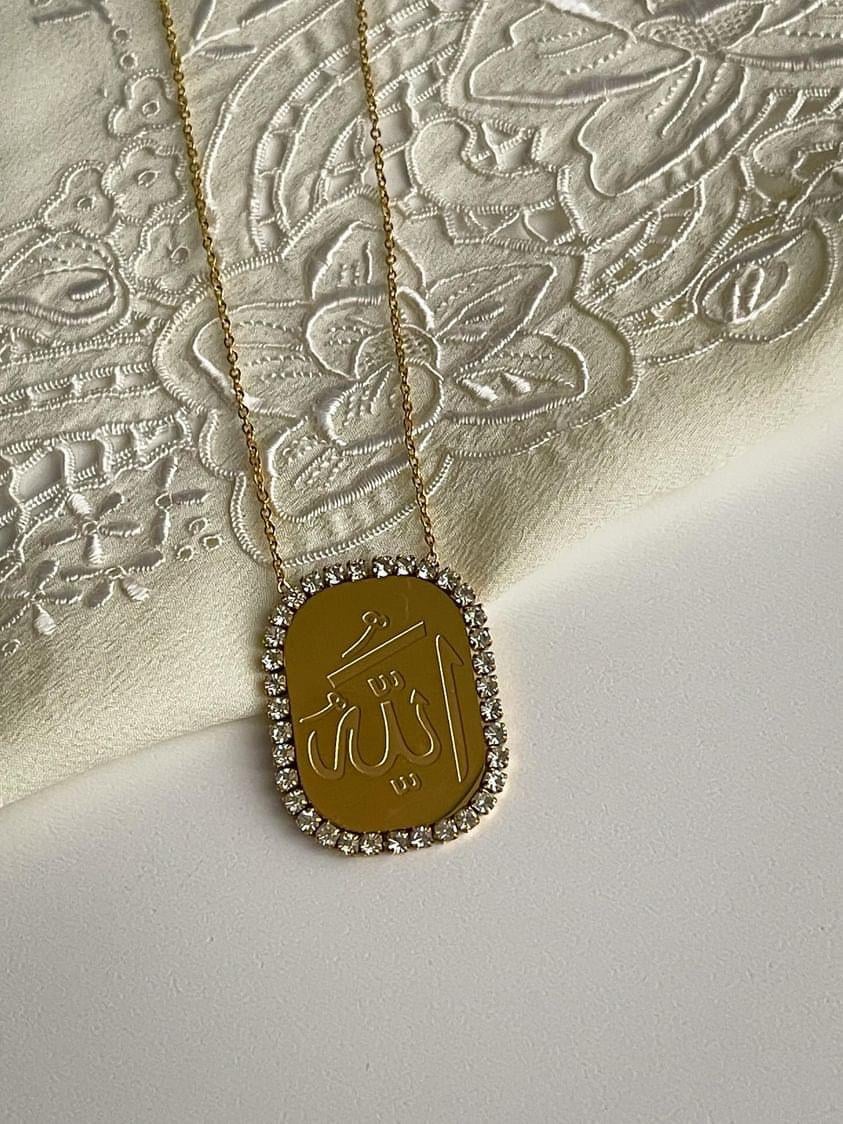 Çelik Gold Maide Kolye (48 Cm)
