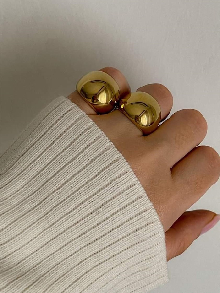 Çelik Gold Numaralı Yüzük (17 Numara)
