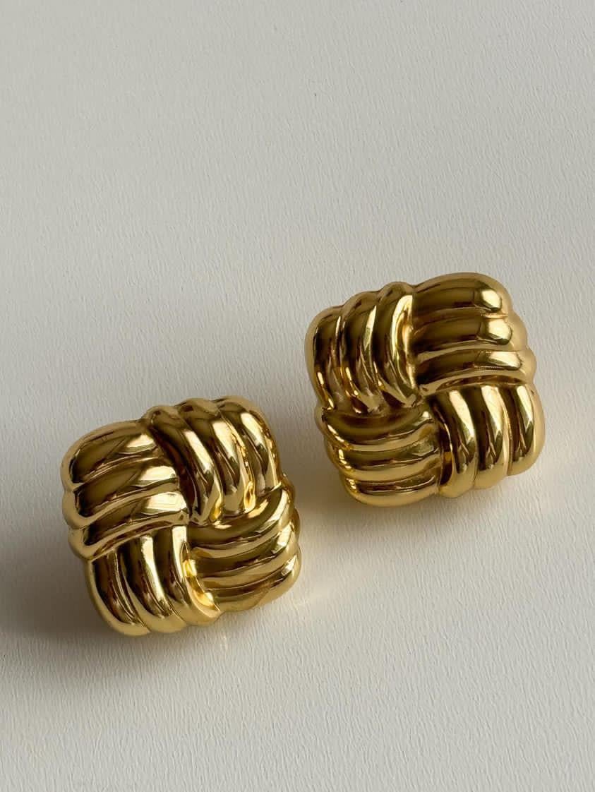 Çelik Gold Pinterest Küpe (2.20 Cm)
