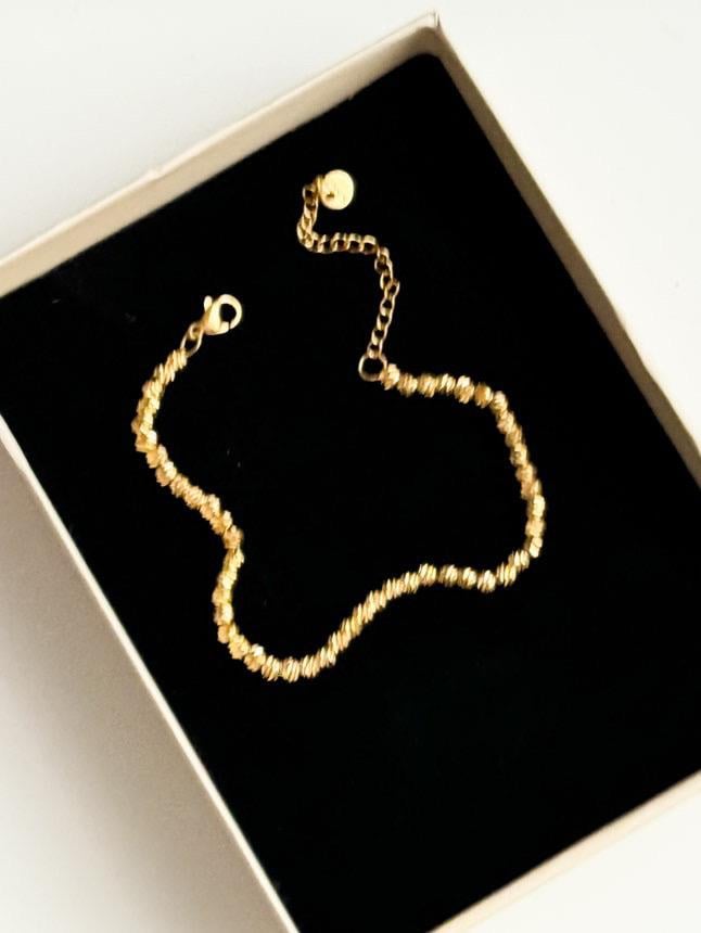 Çelik Gold Renk Dorika Bileklik (22 Cm)