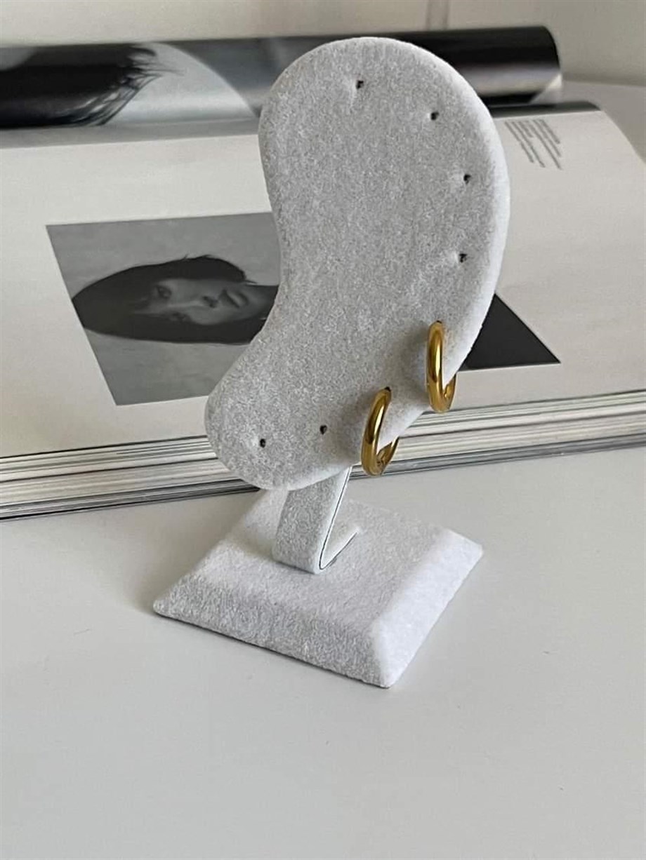 Çelik Gold Renk Pera Basic Halka Küpe(1.80 Cm)-2 Numara)