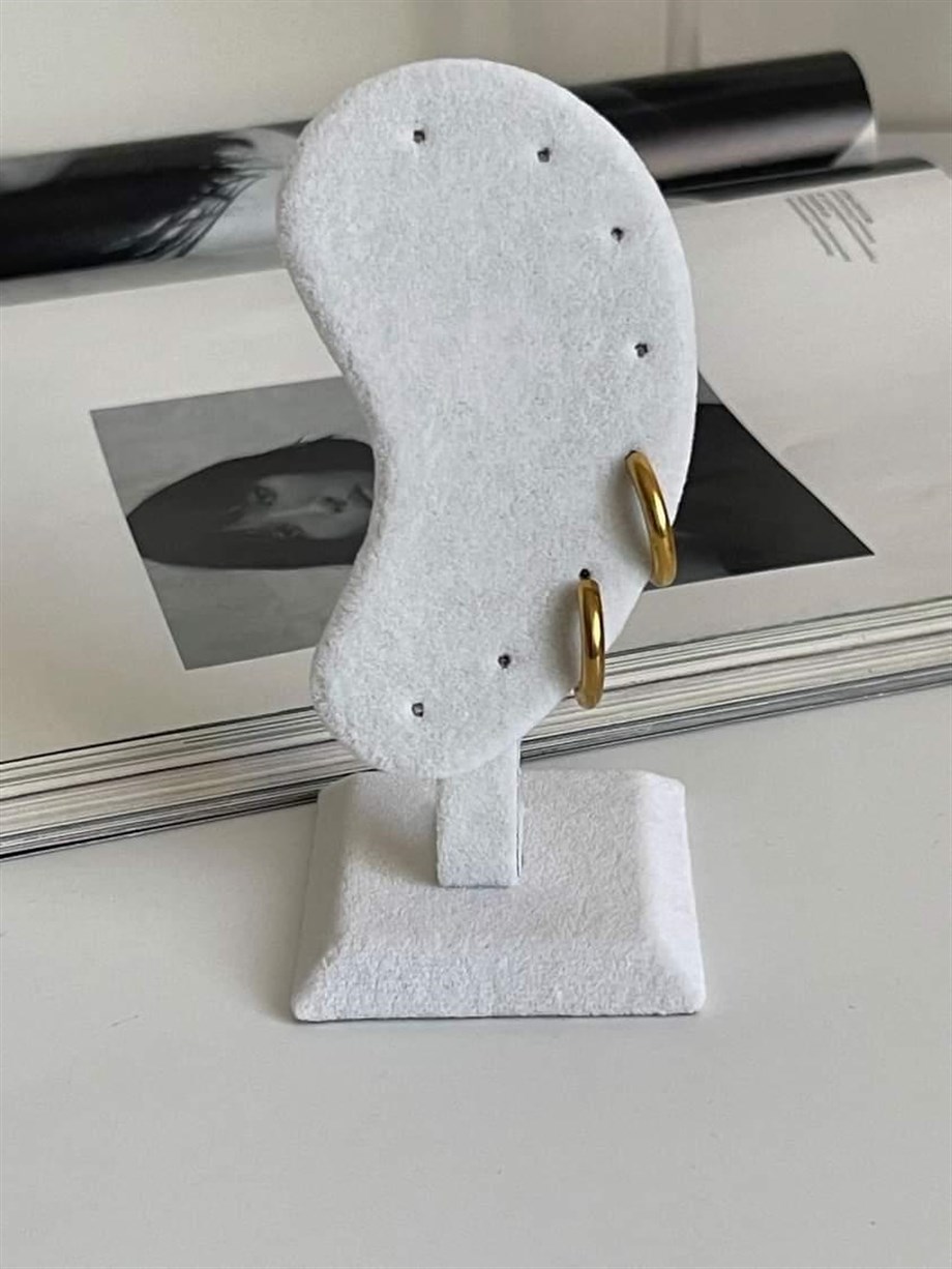 Çelik Gold Renk Pera Basic Halka Küpe(1.80 Cm)-2 Numara)