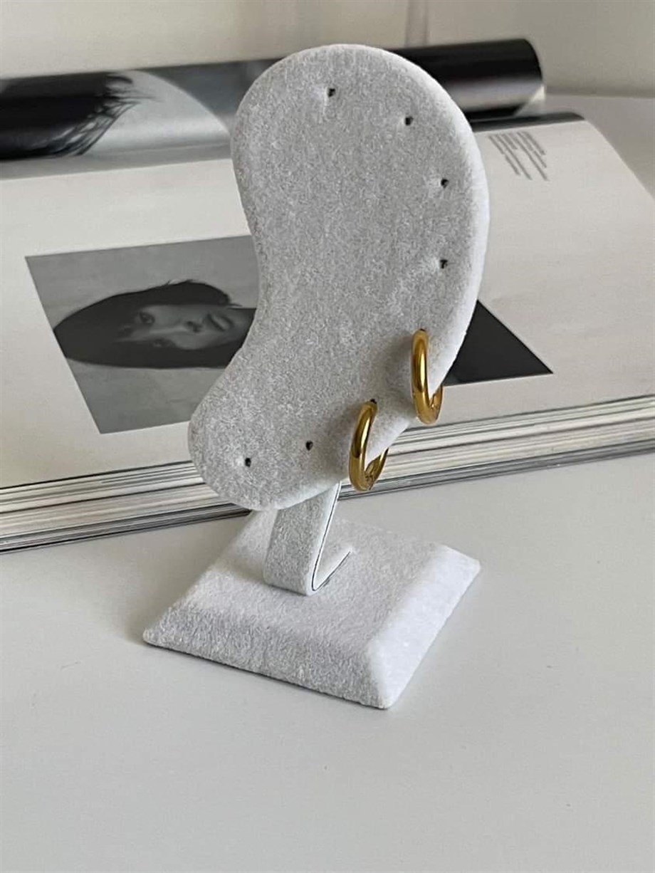 Çelik Gold Renk Pera Basic Halka Küpe(1.80 Cm)-2 Numara)