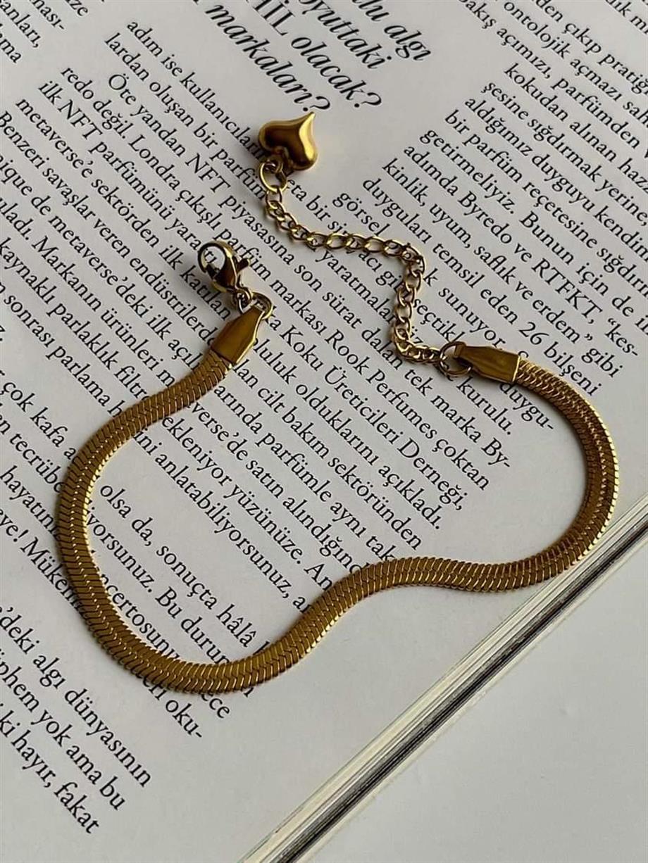 Çelik İtalyan Zincir Bileklik (23 Cm) (2 Numara)
