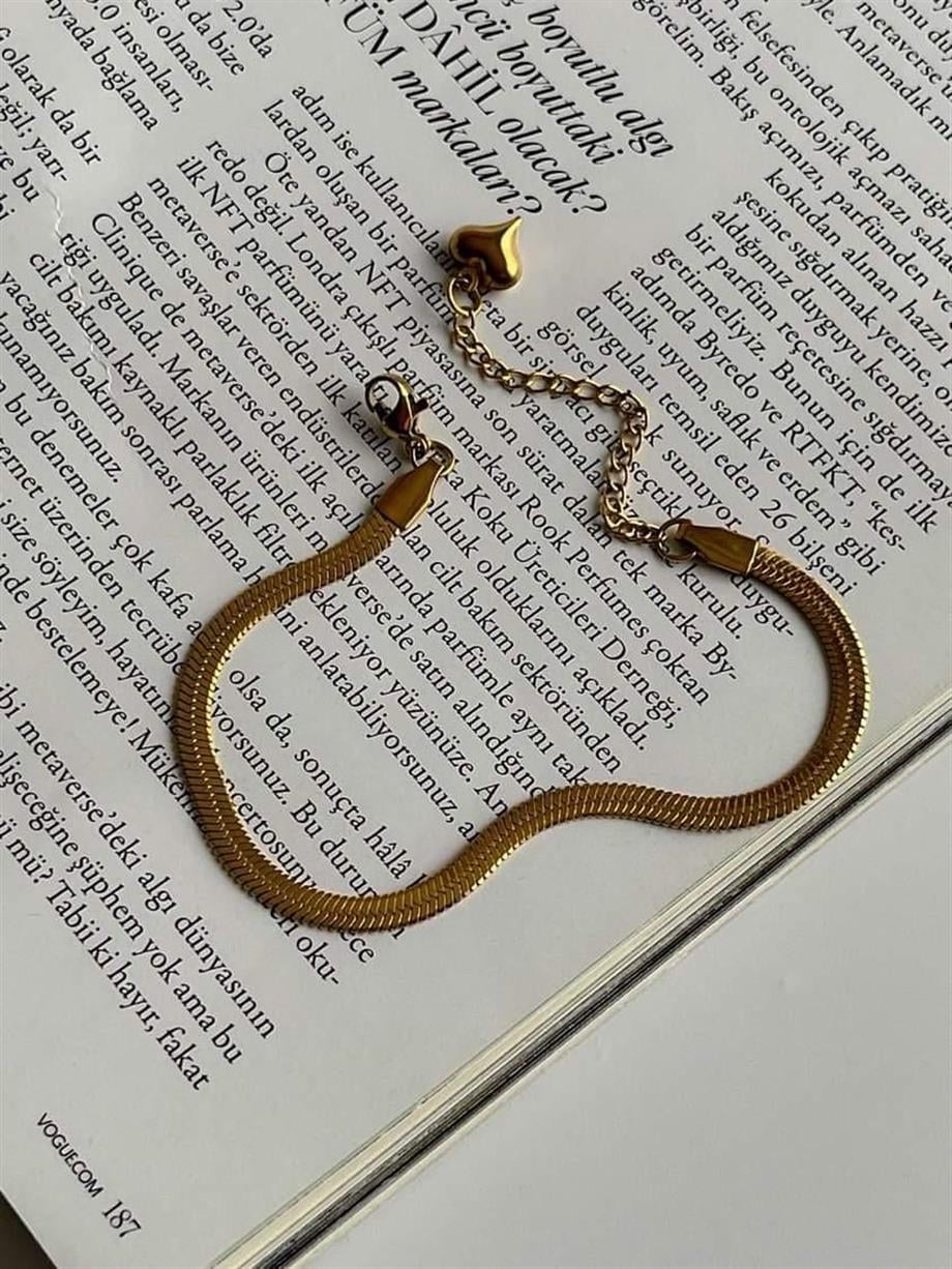 Çelik İtalyan Zincir Bileklik (23 Cm) (2 Numara)