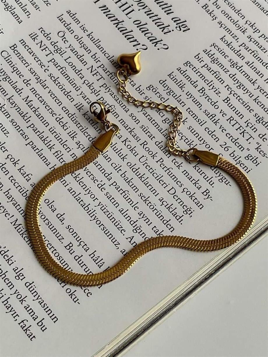 Çelik İtalyan Zincir Bileklik (23 Cm) (2 Numara)