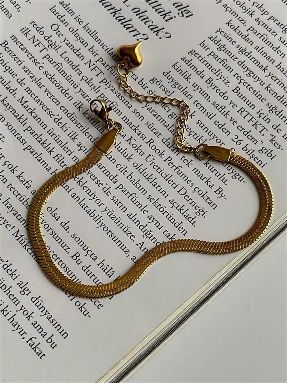 Çelik İtalyan Zincir Bileklik (23 Cm) (2 Numara)