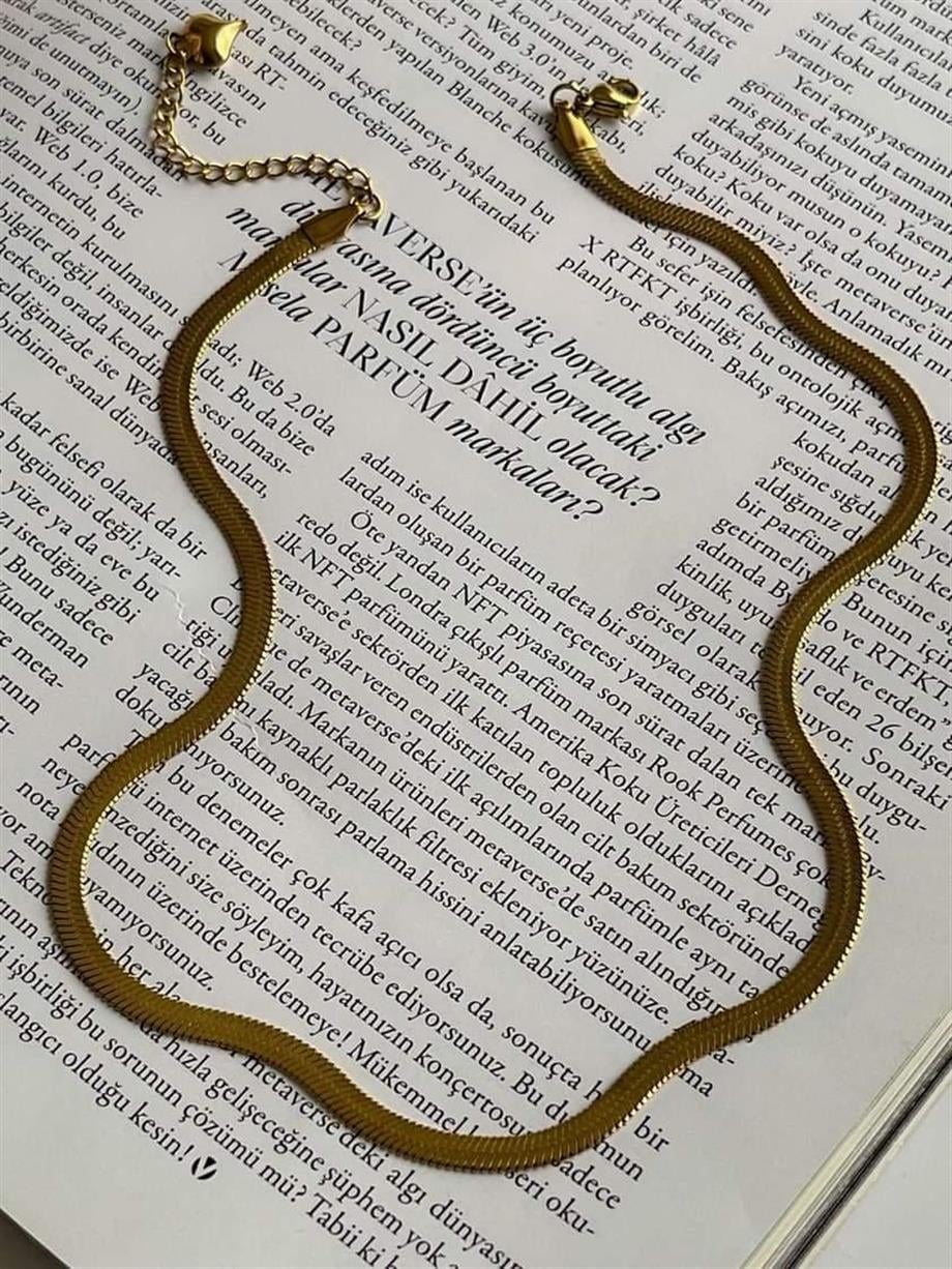 Çelik İtalyan Zincir Kolye (46 Cm) (2 Numara)
