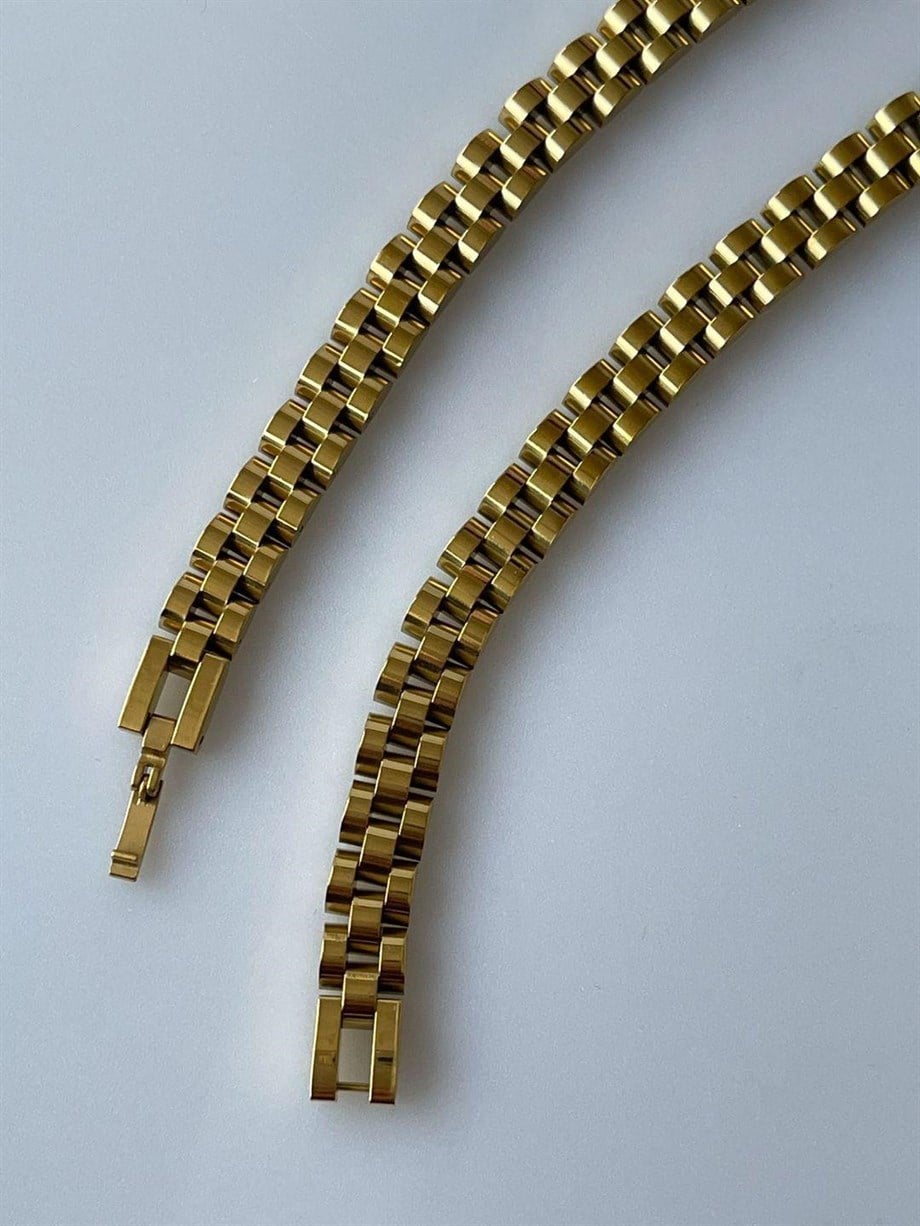 Çelik Kalın Bileklik (22 Cm)