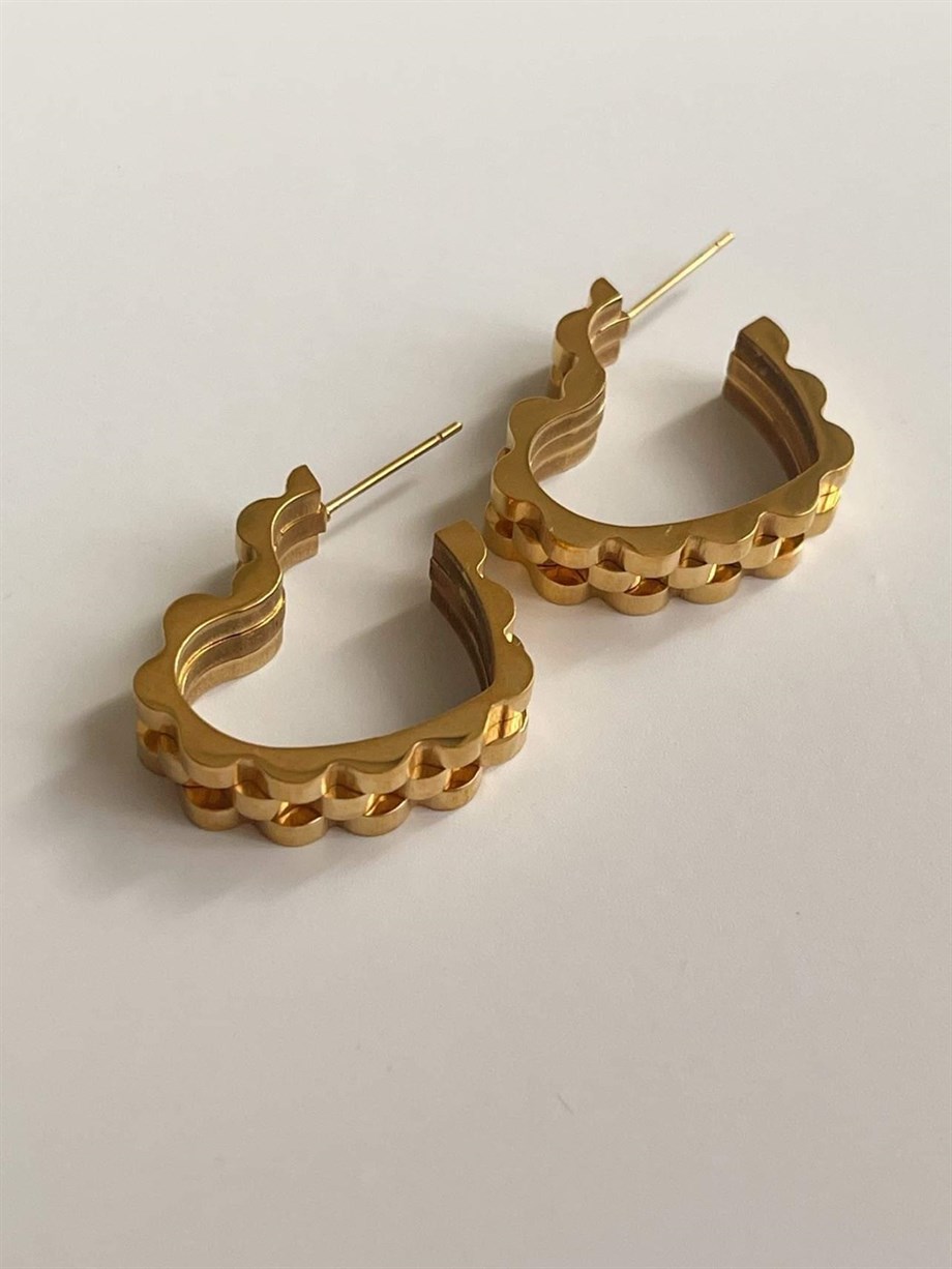 Çelik Kalp Küpe (2 Cm)