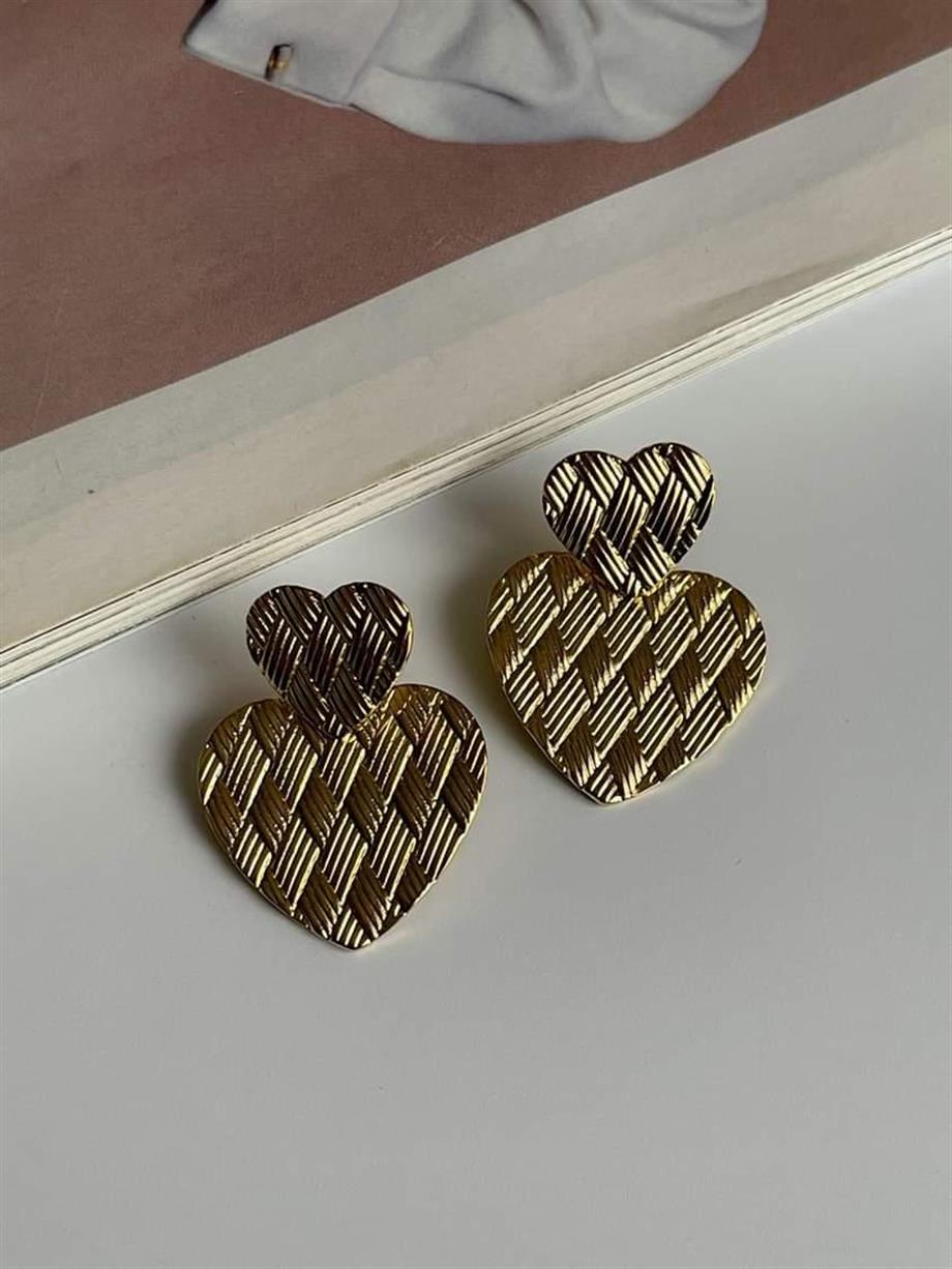 Çelik Kalpli Küpe  (3.5 Cm)