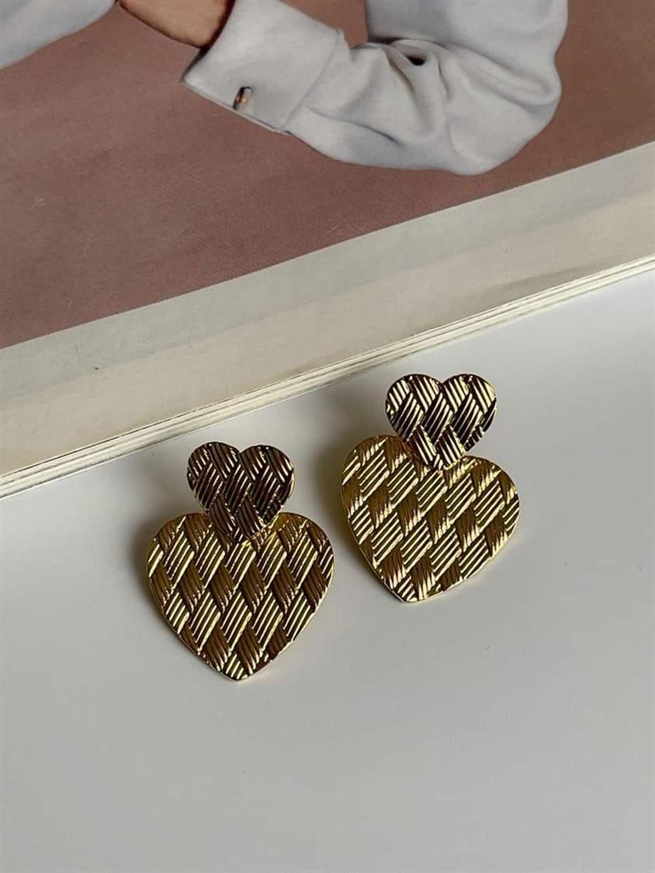 Çelik Kalpli Küpe  (3.5 Cm)