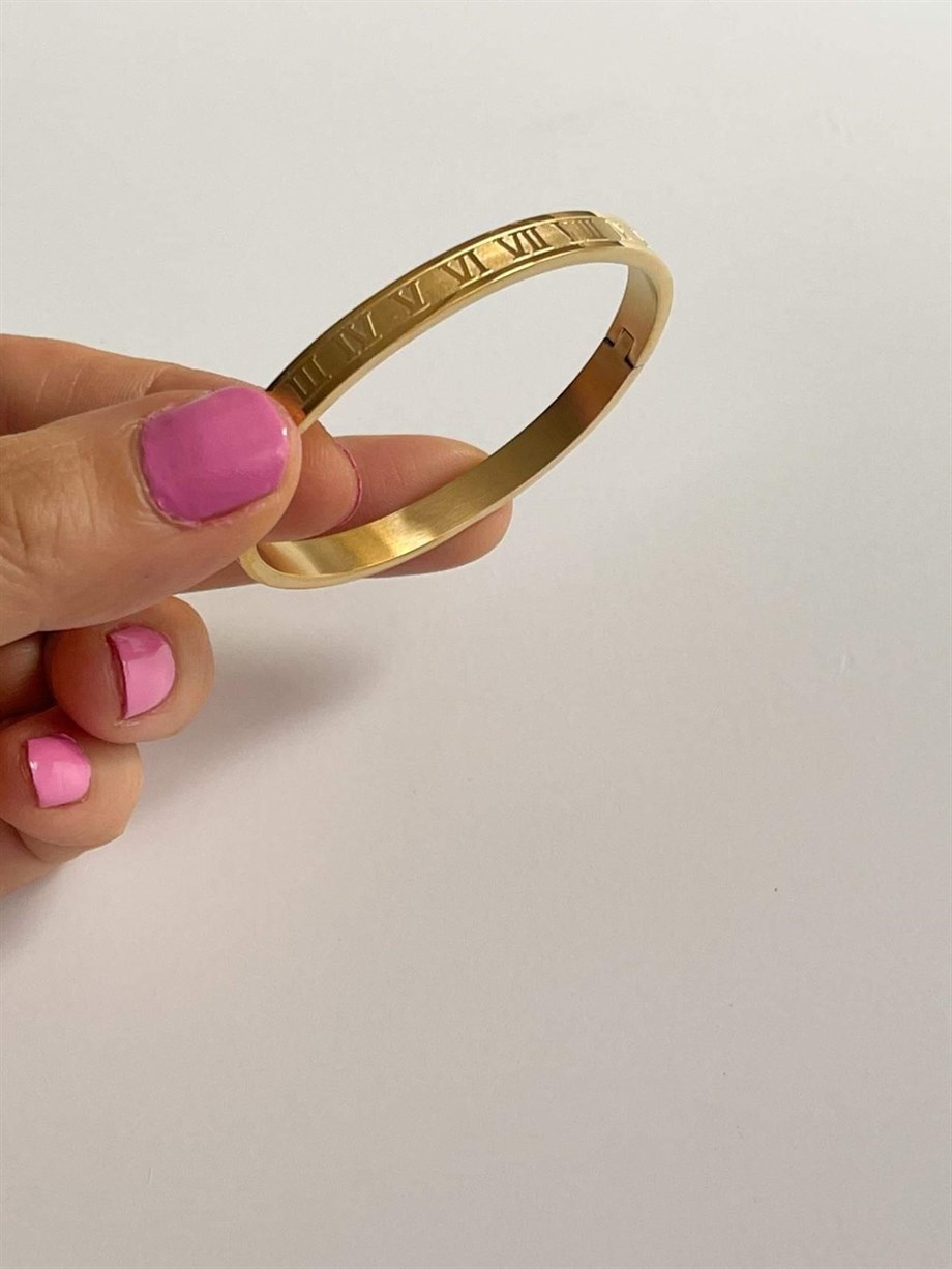 Çelik Marka Model Kelepçe Bileklik (6.5 Cm)