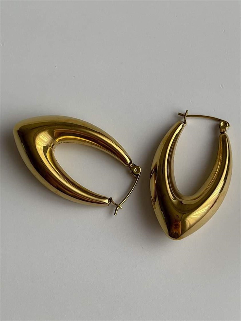 Çelik Mekik Küpe (3.5 Cm)