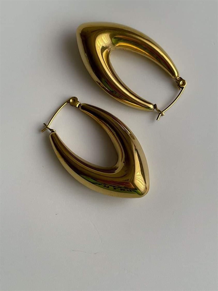 Çelik Mekik Küpe (3.5 Cm)