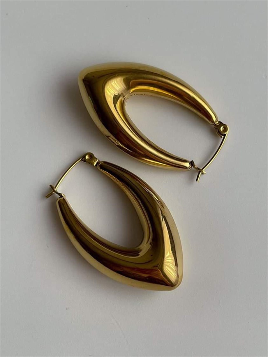 Çelik Mekik Küpe (3.5 Cm)