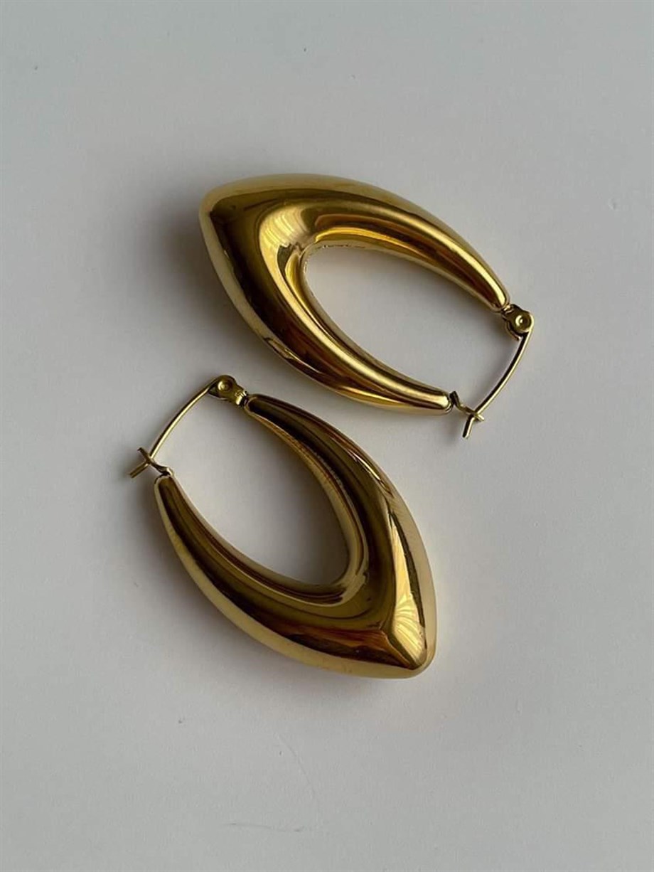 Çelik Mekik Küpe (3.5 Cm)