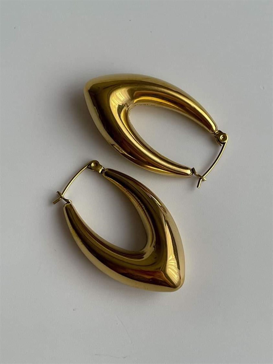 Çelik Mekik Küpe (3.5 Cm)