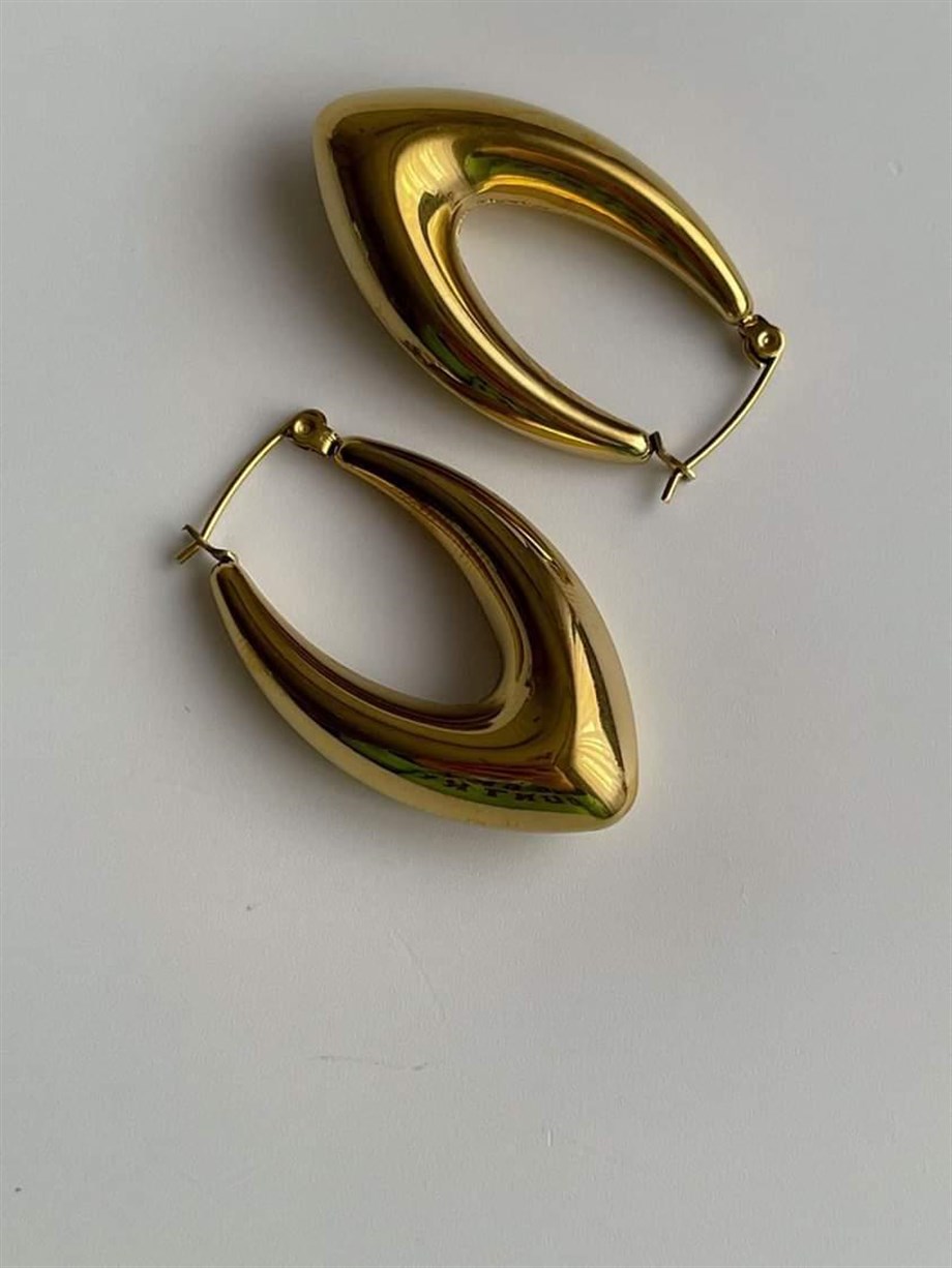 Çelik Mekik Küpe (3.5 Cm)