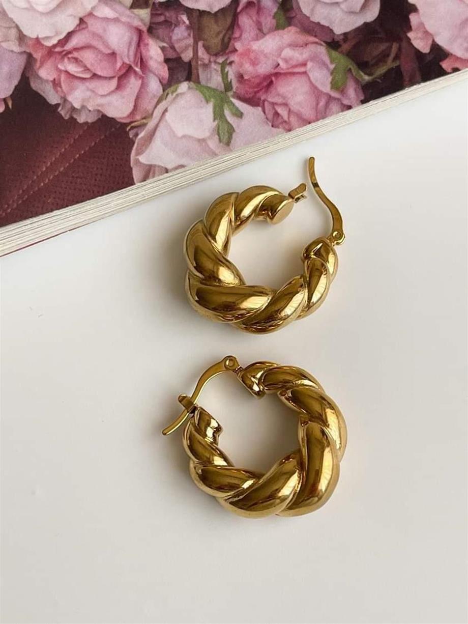 Çelik Midye Küpe (3 Cm)